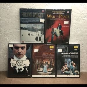 Opera Lot of 5 Eugene Onegin/War & Peace/Don Giovanni/Turandot/Ariadne Auf Naxos